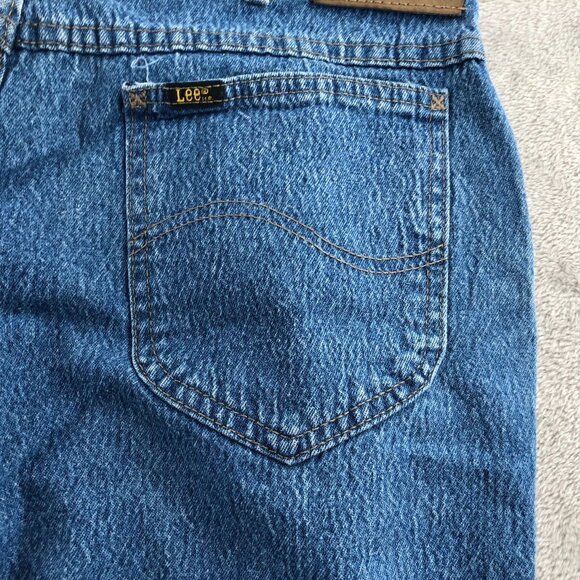 Vintage Lee Mens Jeans 34x32 Bue Denim Classic Straight Leg Casual Medium Wash - Picture 10 of 13